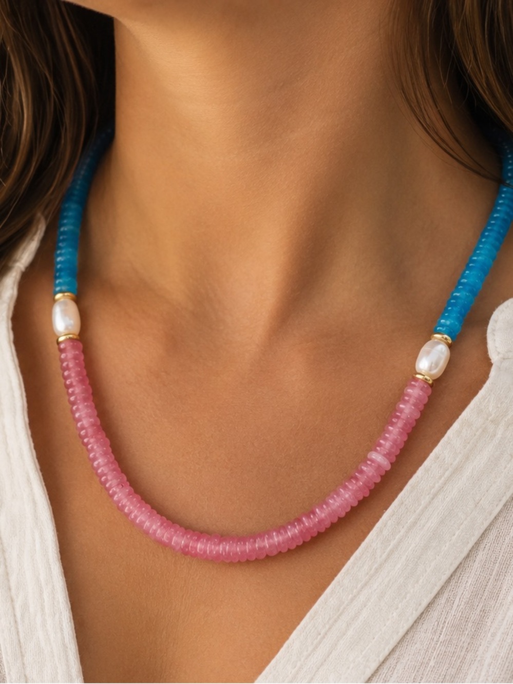 Pearl Candy Beaded Necklace - by Mayamar